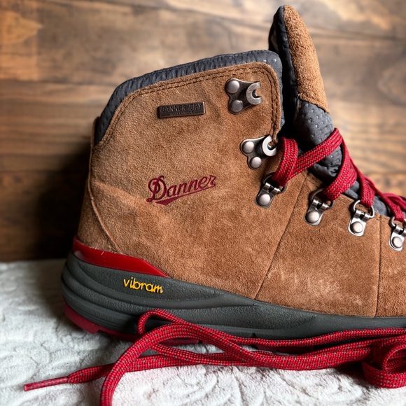 Danner 600 Mountain Hiking Boots 4.5" Women 9.5 Brown Red Waterproof NWOB READ - Picture 8 of 16